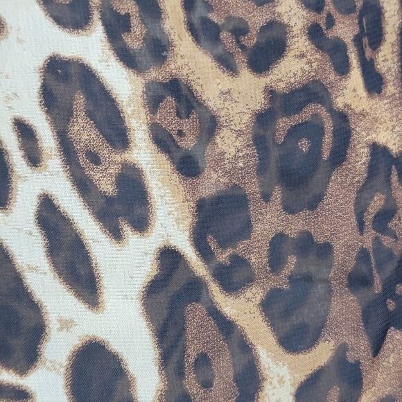 Bobbie Brooks Sheer Leopard Top 1x - Picture 5 of 8